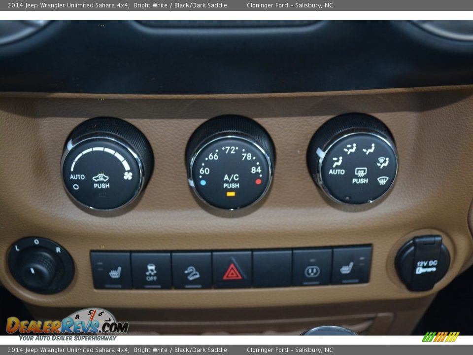 2014 Jeep Wrangler Unlimited Sahara 4x4 Bright White / Black/Dark Saddle Photo #19
