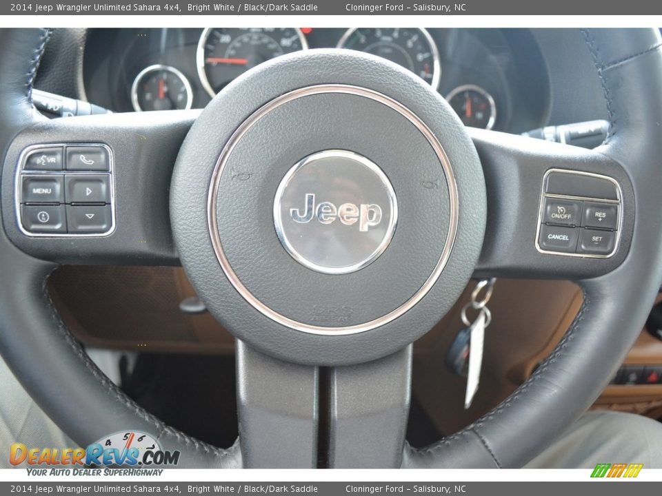 2014 Jeep Wrangler Unlimited Sahara 4x4 Bright White / Black/Dark Saddle Photo #21