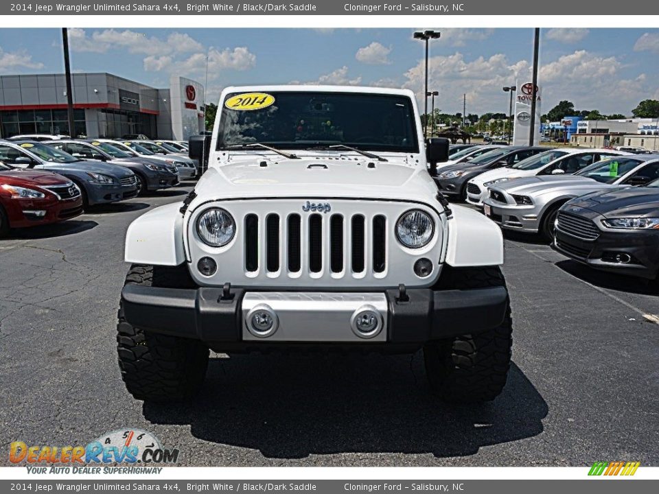 2014 Jeep Wrangler Unlimited Sahara 4x4 Bright White / Black/Dark Saddle Photo #24