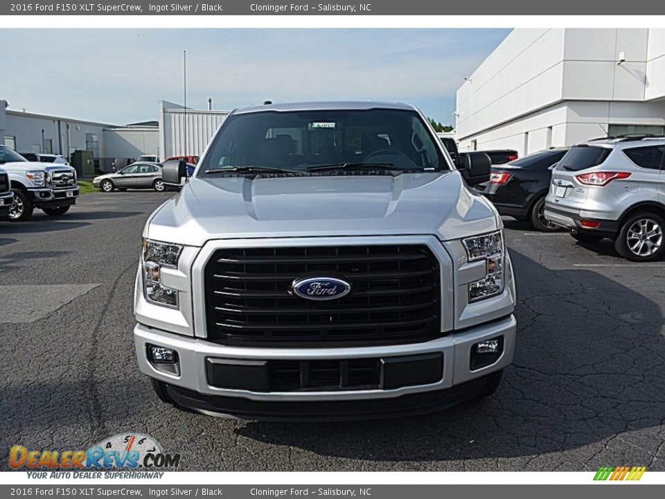 2016 Ford F150 XLT SuperCrew Ingot Silver / Black Photo #4