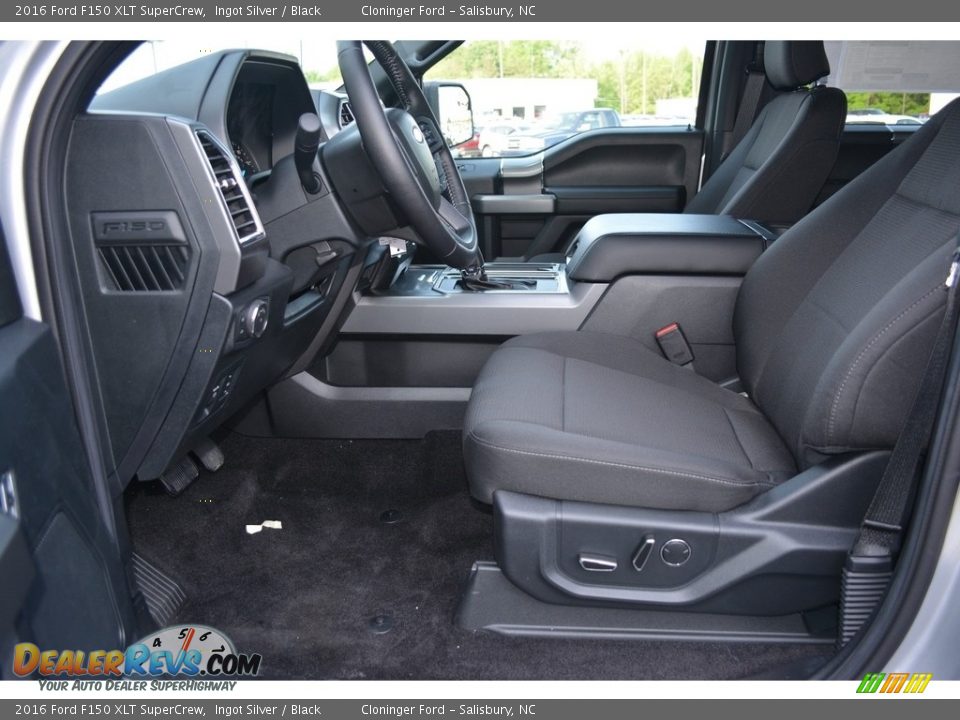 2016 Ford F150 XLT SuperCrew Ingot Silver / Black Photo #8