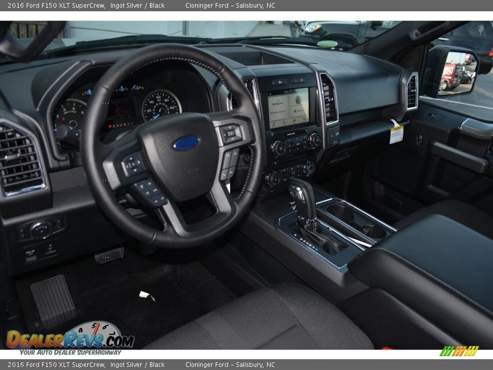 2016 Ford F150 XLT SuperCrew Ingot Silver / Black Photo #9