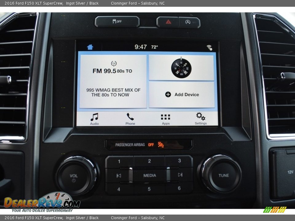 2016 Ford F150 XLT SuperCrew Ingot Silver / Black Photo #11