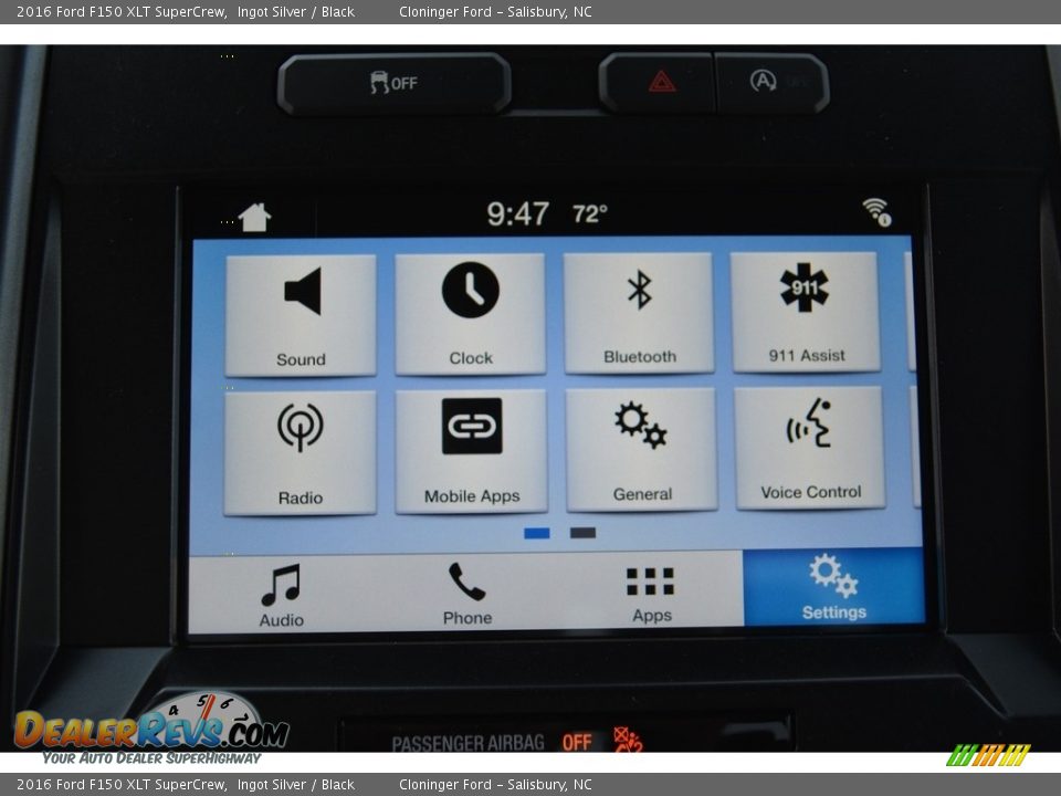 2016 Ford F150 XLT SuperCrew Ingot Silver / Black Photo #12