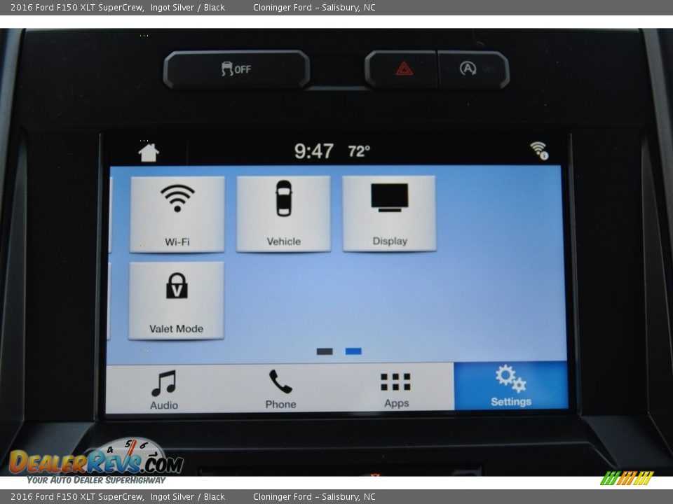 2016 Ford F150 XLT SuperCrew Ingot Silver / Black Photo #13