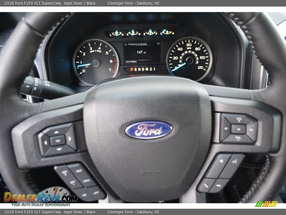 2016 Ford F150 XLT SuperCrew Ingot Silver / Black Photo #19