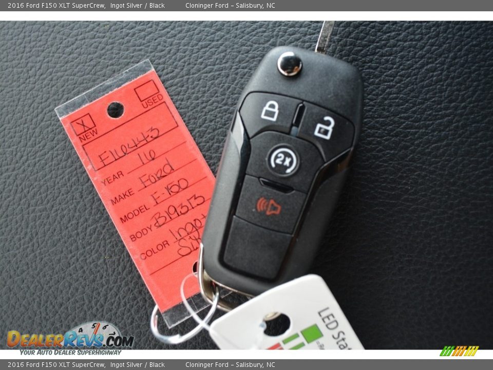 2016 Ford F150 XLT SuperCrew Ingot Silver / Black Photo #21