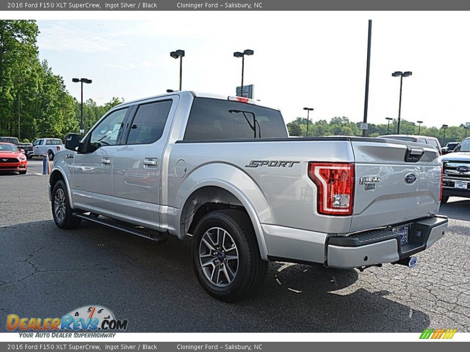 2016 Ford F150 XLT SuperCrew Ingot Silver / Black Photo #22