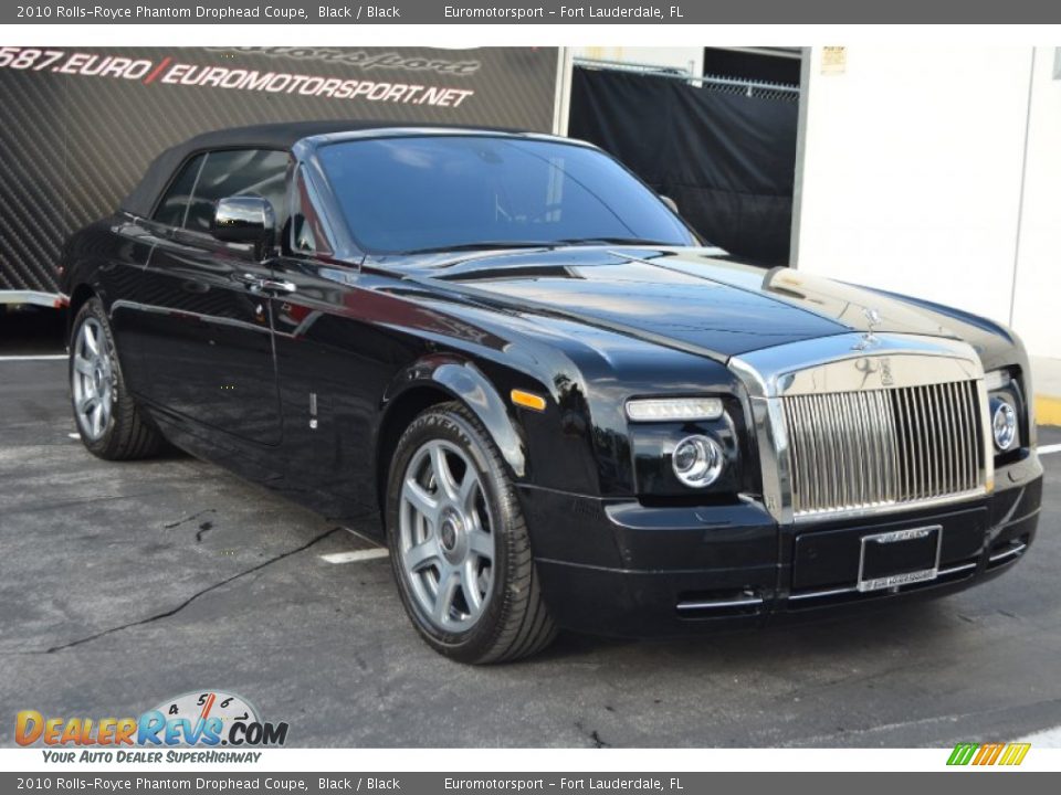 2010 Rolls-Royce Phantom Drophead Coupe Black / Black Photo #3