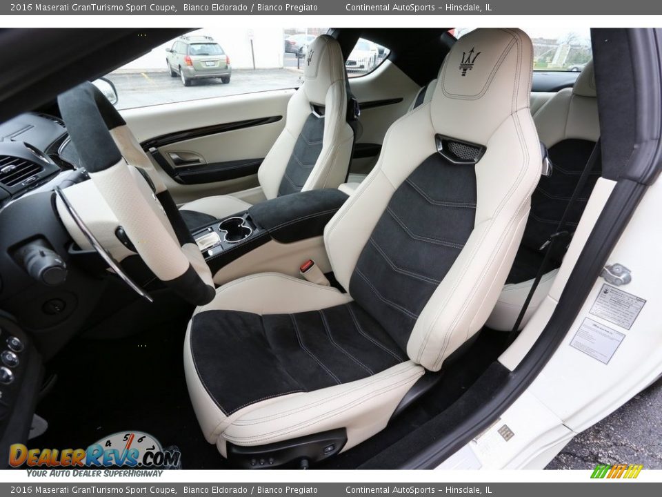 Bianco Pregiato Interior - 2016 Maserati GranTurismo Sport Coupe Photo #9