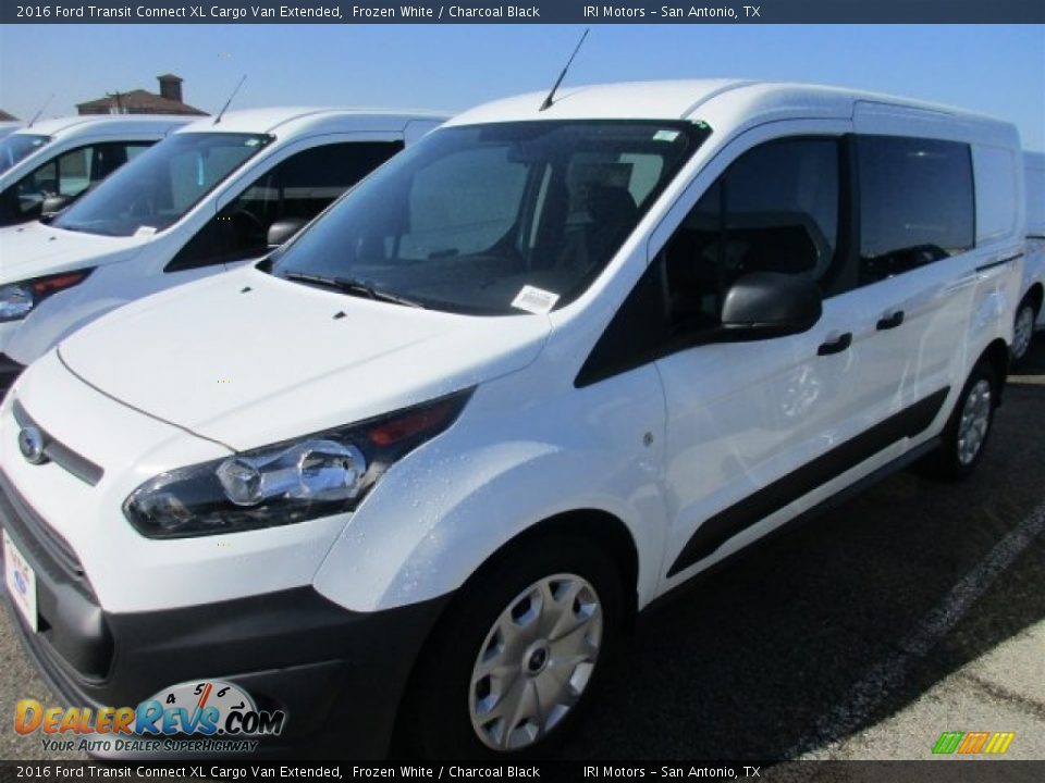 2016 Ford Transit Connect XL Cargo Van Extended Frozen White / Charcoal Black Photo #2