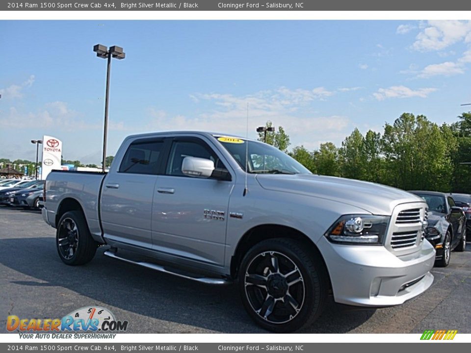 2014 Ram 1500 Sport Crew Cab 4x4 Bright Silver Metallic / Black Photo #1