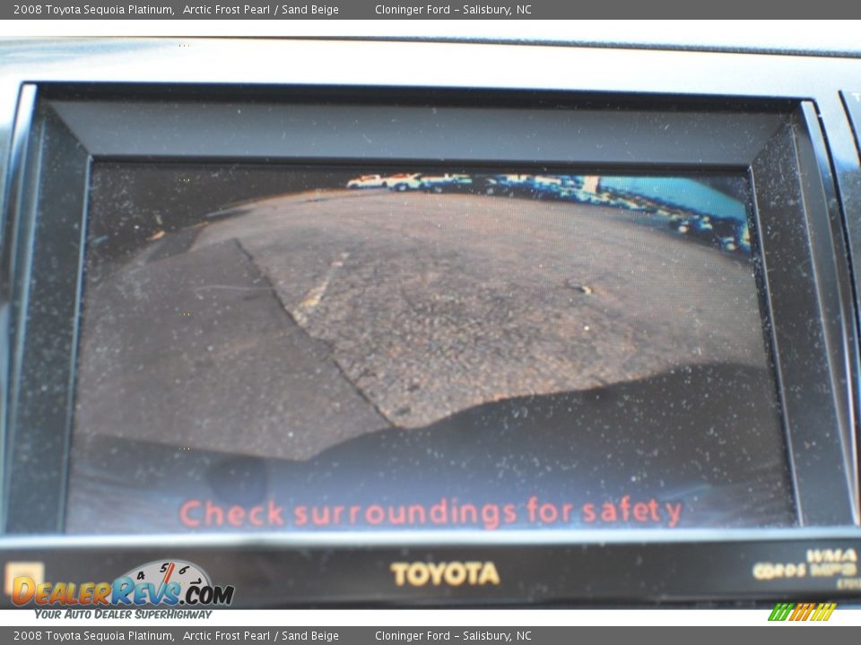 2008 Toyota Sequoia Platinum Arctic Frost Pearl / Sand Beige Photo #25
