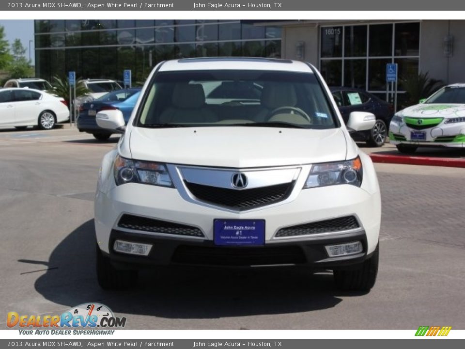 2013 Acura MDX SH-AWD Aspen White Pearl / Parchment Photo #2