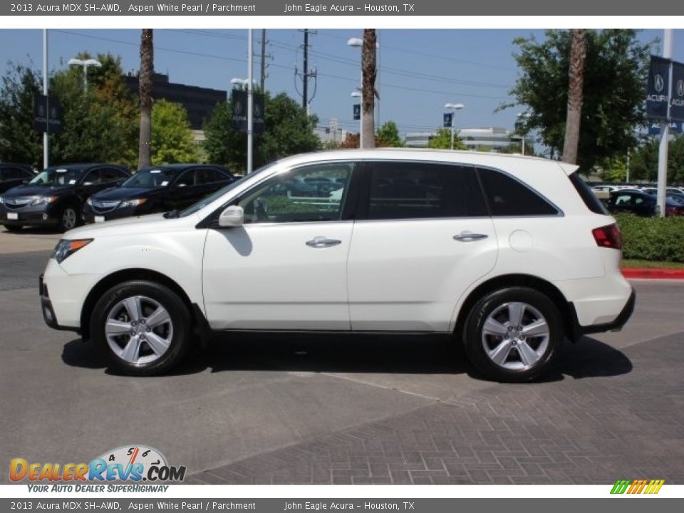 2013 Acura MDX SH-AWD Aspen White Pearl / Parchment Photo #4