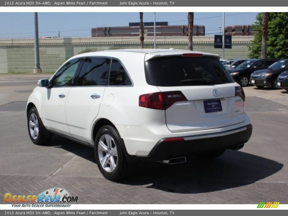 2013 Acura MDX SH-AWD Aspen White Pearl / Parchment Photo #5