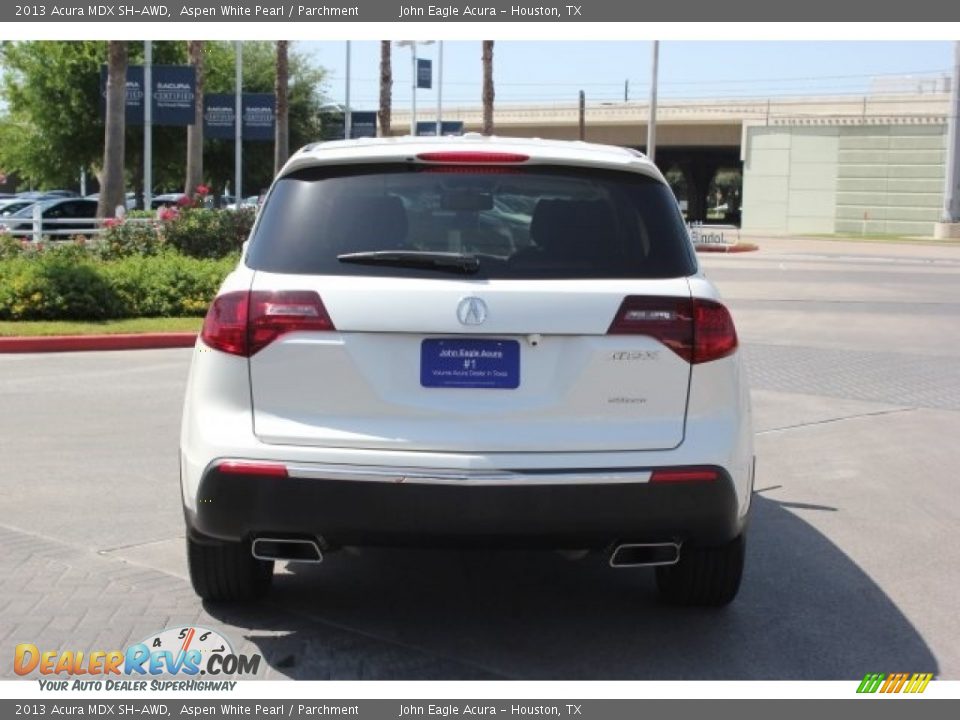 2013 Acura MDX SH-AWD Aspen White Pearl / Parchment Photo #6