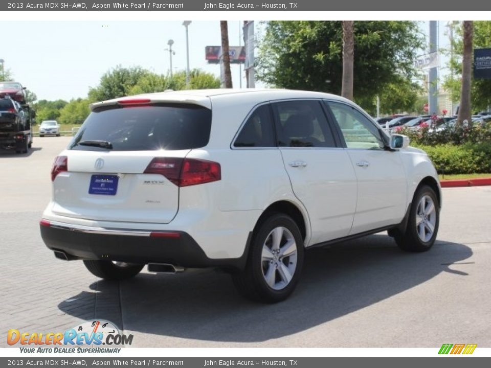 2013 Acura MDX SH-AWD Aspen White Pearl / Parchment Photo #7