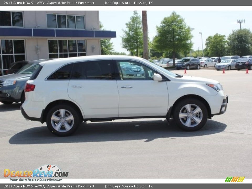 2013 Acura MDX SH-AWD Aspen White Pearl / Parchment Photo #8