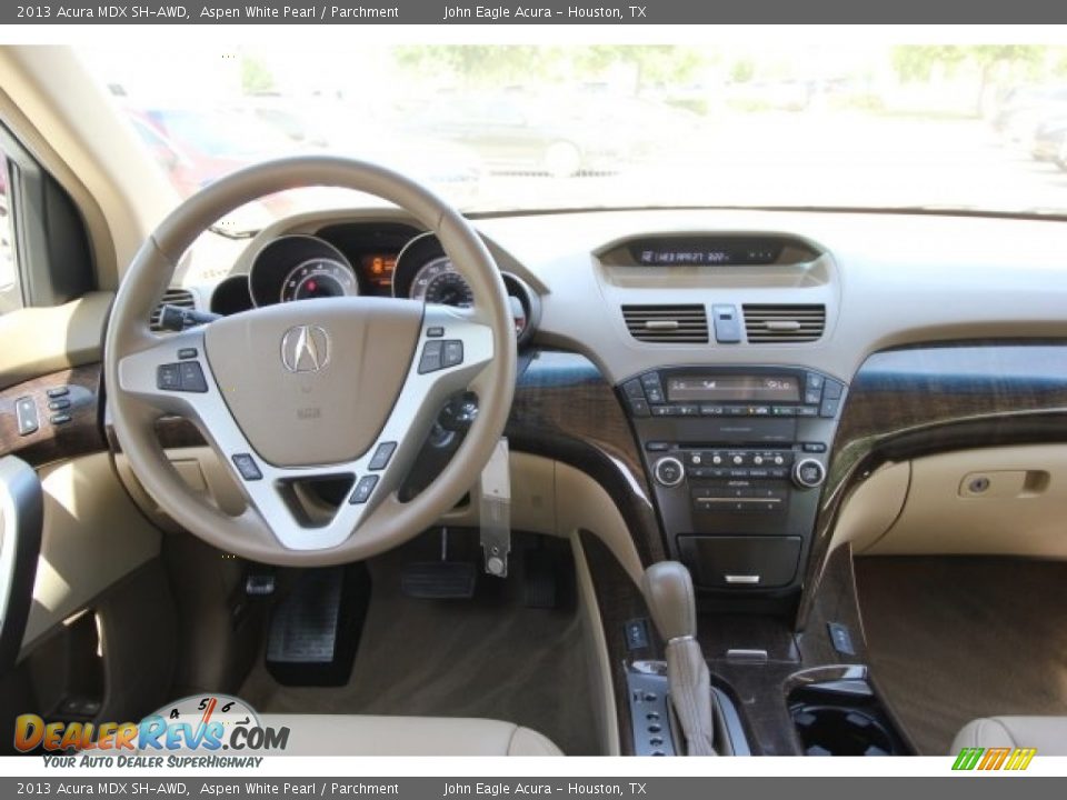 2013 Acura MDX SH-AWD Aspen White Pearl / Parchment Photo #9