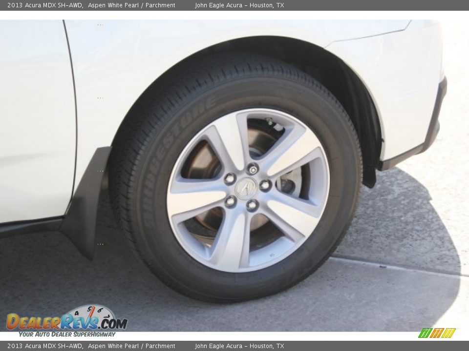 2013 Acura MDX SH-AWD Aspen White Pearl / Parchment Photo #11