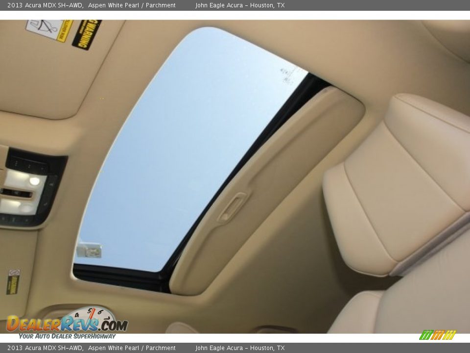 2013 Acura MDX SH-AWD Aspen White Pearl / Parchment Photo #18