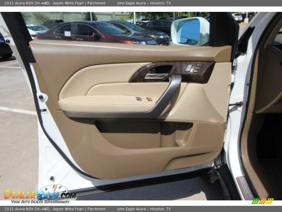 2013 Acura MDX SH-AWD Aspen White Pearl / Parchment Photo #19