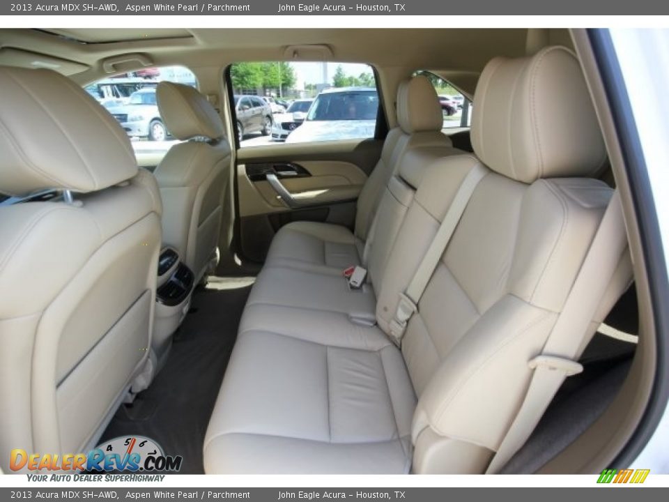 2013 Acura MDX SH-AWD Aspen White Pearl / Parchment Photo #22