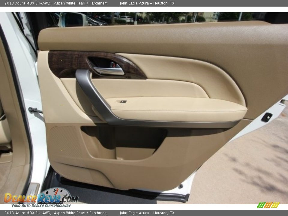 2013 Acura MDX SH-AWD Aspen White Pearl / Parchment Photo #26