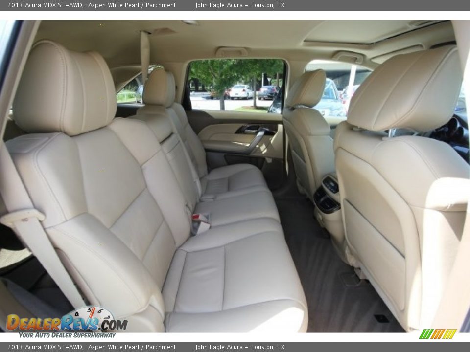 2013 Acura MDX SH-AWD Aspen White Pearl / Parchment Photo #27