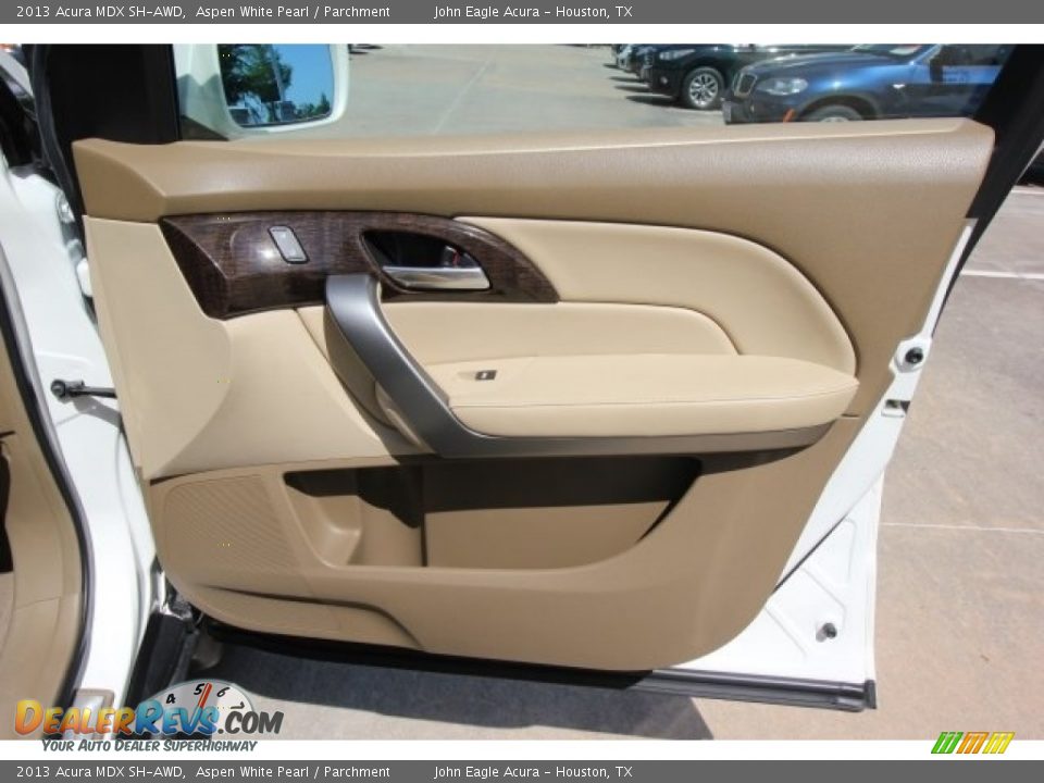 2013 Acura MDX SH-AWD Aspen White Pearl / Parchment Photo #28