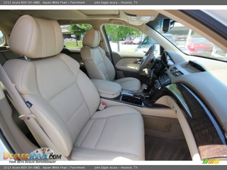 2013 Acura MDX SH-AWD Aspen White Pearl / Parchment Photo #29