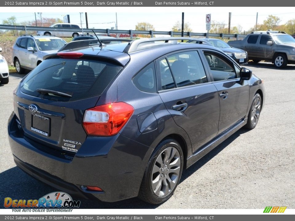 2012 Subaru Impreza 2.0i Sport Premium 5 Door Dark Gray Metallic / Black Photo #5