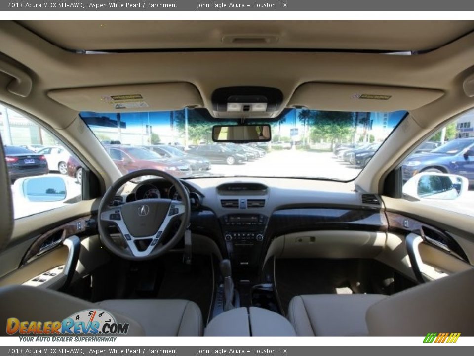 2013 Acura MDX SH-AWD Aspen White Pearl / Parchment Photo #30