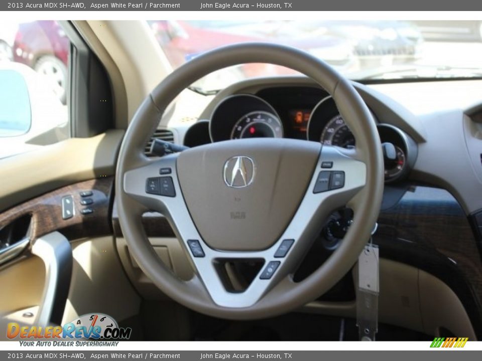 2013 Acura MDX SH-AWD Aspen White Pearl / Parchment Photo #31