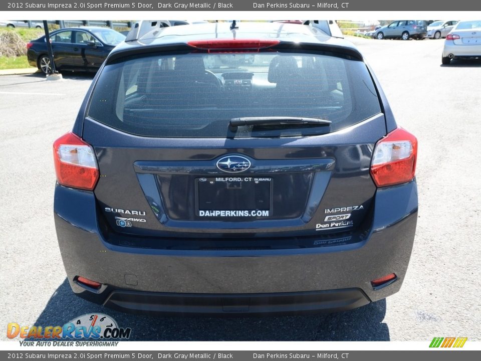 2012 Subaru Impreza 2.0i Sport Premium 5 Door Dark Gray Metallic / Black Photo #7