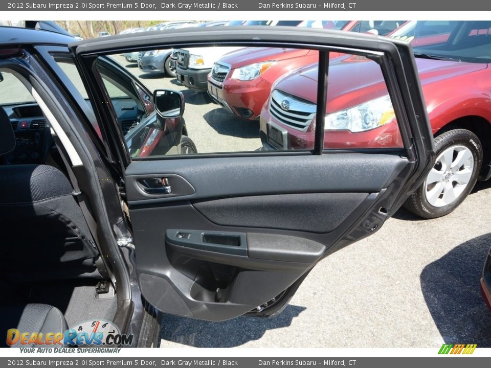 2012 Subaru Impreza 2.0i Sport Premium 5 Door Dark Gray Metallic / Black Photo #20