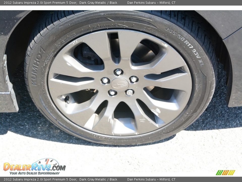 2012 Subaru Impreza 2.0i Sport Premium 5 Door Dark Gray Metallic / Black Photo #22