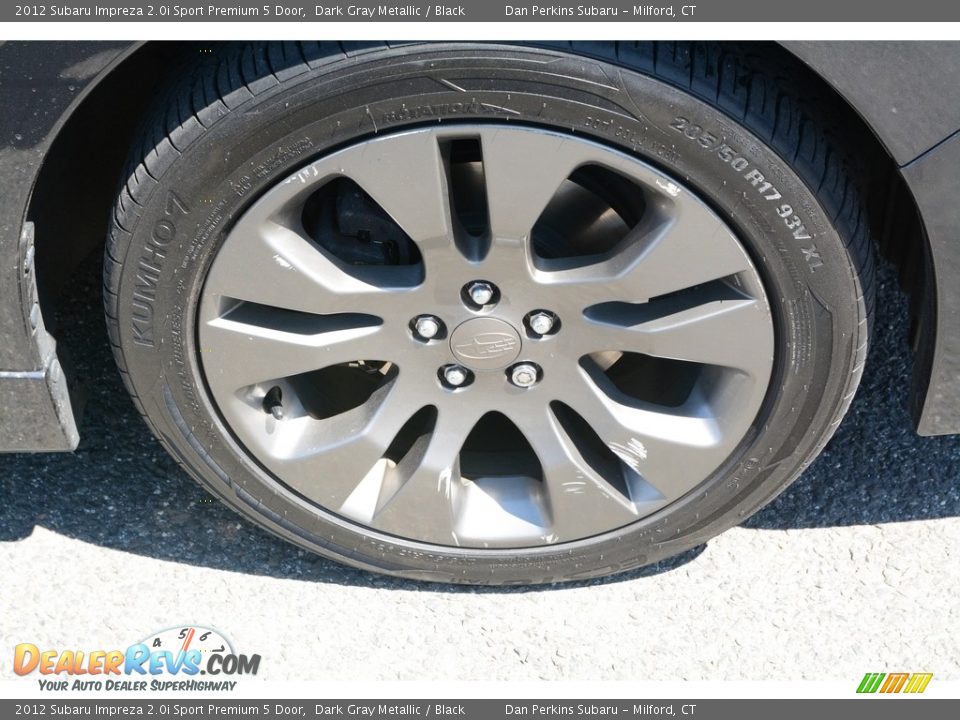 2012 Subaru Impreza 2.0i Sport Premium 5 Door Dark Gray Metallic / Black Photo #23