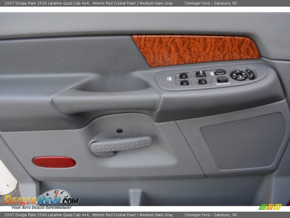 2007 Dodge Ram 1500 Laramie Quad Cab 4x4 Inferno Red Crystal Pearl / Medium Slate Gray Photo #10