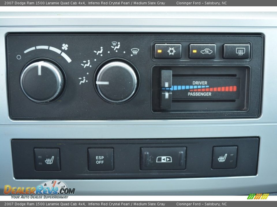 2007 Dodge Ram 1500 Laramie Quad Cab 4x4 Inferno Red Crystal Pearl / Medium Slate Gray Photo #18
