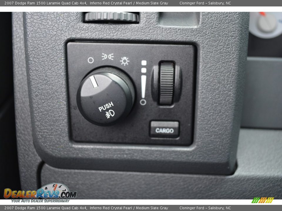 2007 Dodge Ram 1500 Laramie Quad Cab 4x4 Inferno Red Crystal Pearl / Medium Slate Gray Photo #23