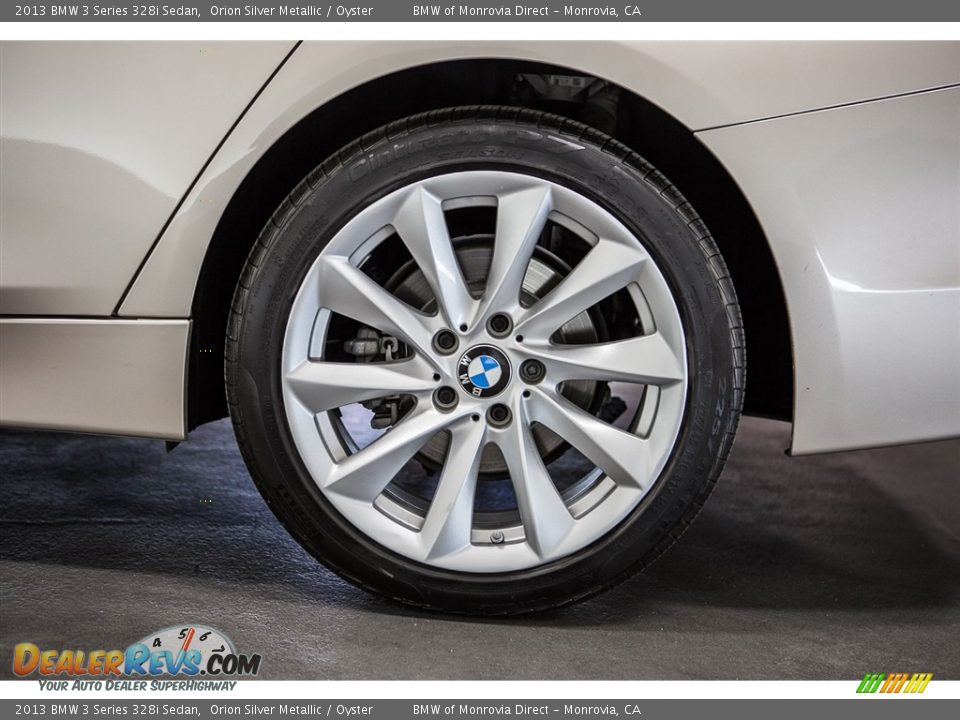 2013 BMW 3 Series 328i Sedan Orion Silver Metallic / Oyster Photo #8