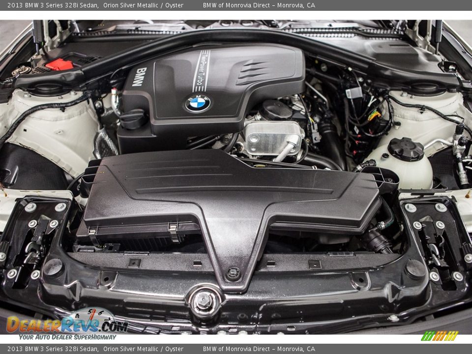 2013 BMW 3 Series 328i Sedan Orion Silver Metallic / Oyster Photo #9