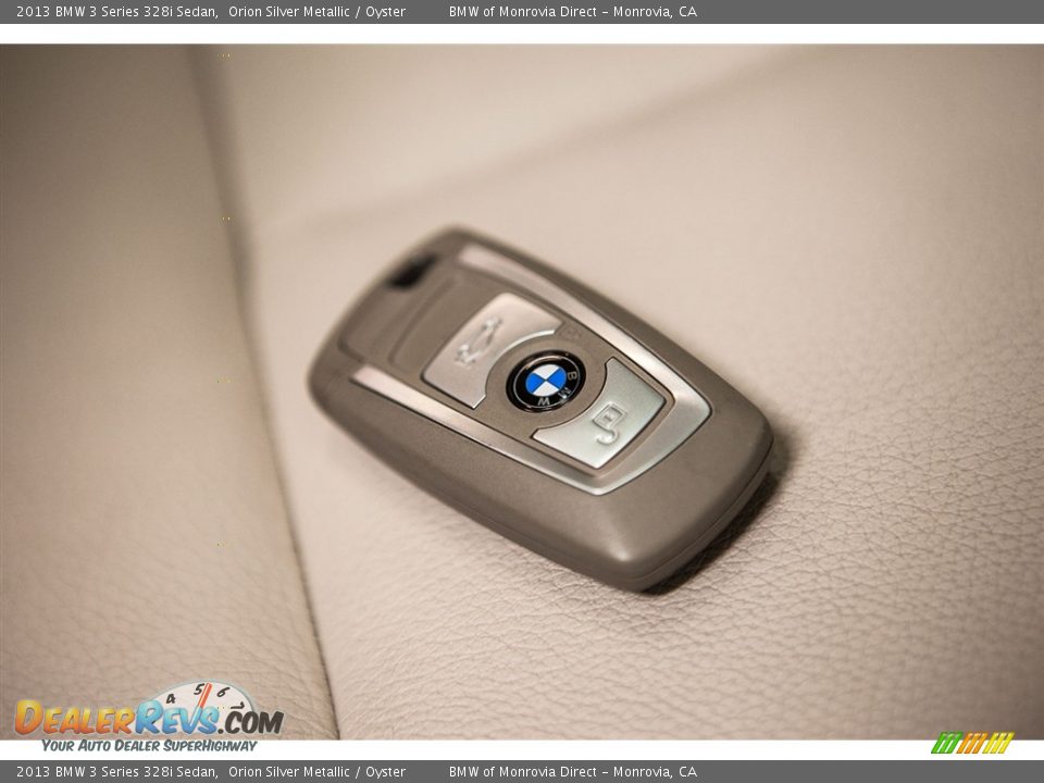 2013 BMW 3 Series 328i Sedan Orion Silver Metallic / Oyster Photo #11