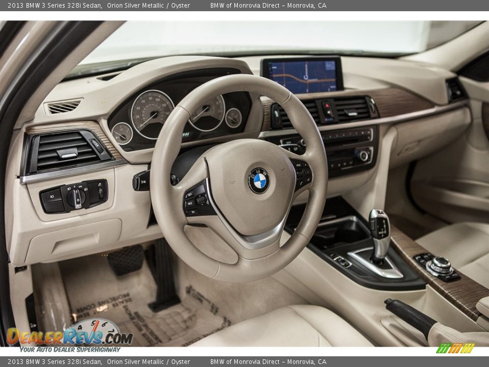 2013 BMW 3 Series 328i Sedan Orion Silver Metallic / Oyster Photo #19