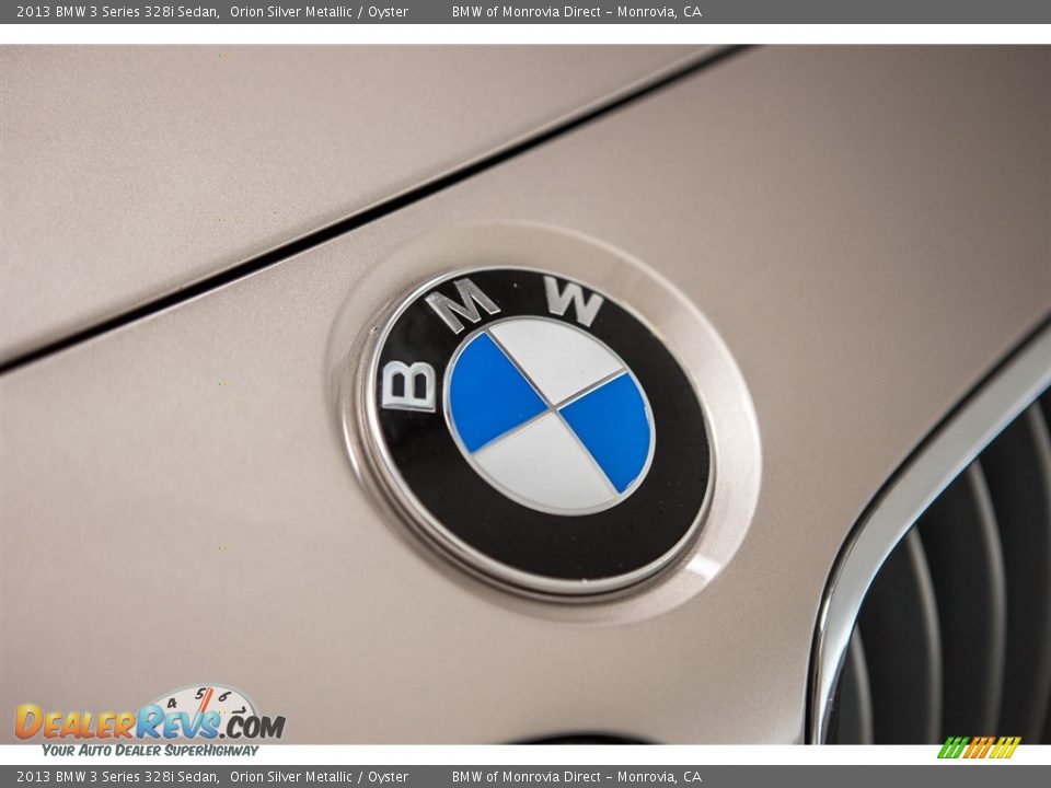 2013 BMW 3 Series 328i Sedan Orion Silver Metallic / Oyster Photo #28