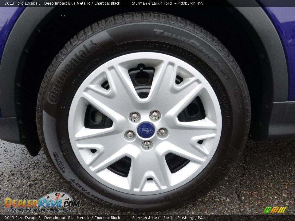 2013 Ford Escape S Deep Impact Blue Metallic / Charcoal Black Photo #6
