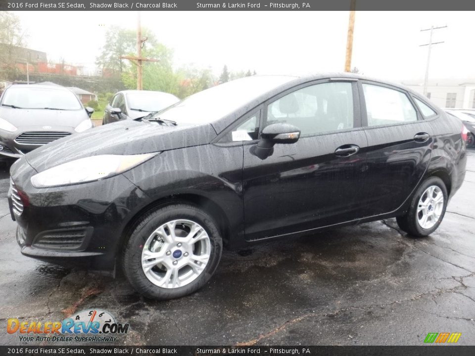 2016 Ford Fiesta SE Sedan Shadow Black / Charcoal Black Photo #5