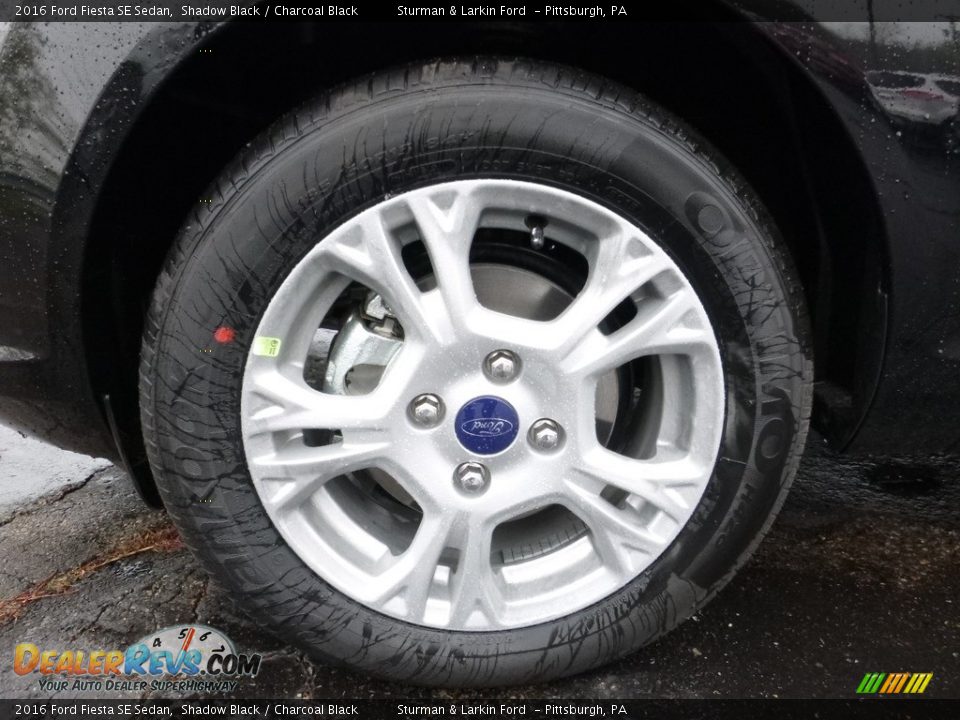 2016 Ford Fiesta SE Sedan Shadow Black / Charcoal Black Photo #6